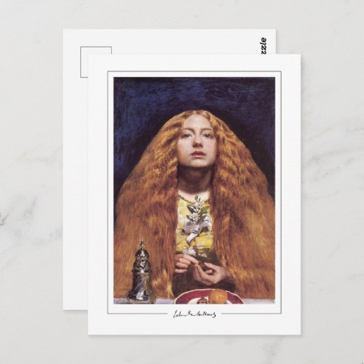 John Everett Millais #241 - Kunstmatig Briefkaart (Voorkant / Achterkant)