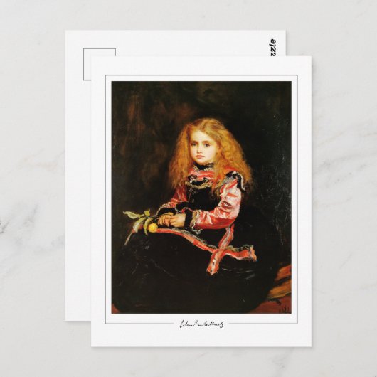 John Everett Millais #28 - Kunstmatig Briefkaart (Voorkant / Achterkant)
