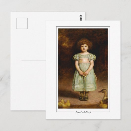John Everett Millais #9 - Briefkaart met fijne kun (Voorkant / Achterkant)