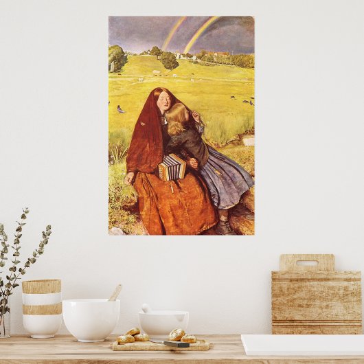 John Everett Millais Blind Girl Poster (Keuken)
