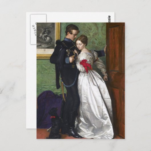 John Everett Millais - De zwarte Brunswicker Briefkaart (Voorkant / Achterkant)