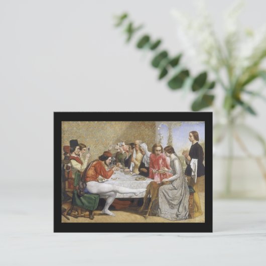 John Everett Millais Isabella Briefkaart (Staand voorkant)