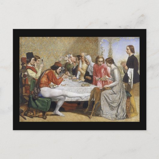 John Everett Millais Isabella Briefkaart (Voorkant)