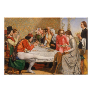 John Everett Millais - Isabella Foto Afdruk