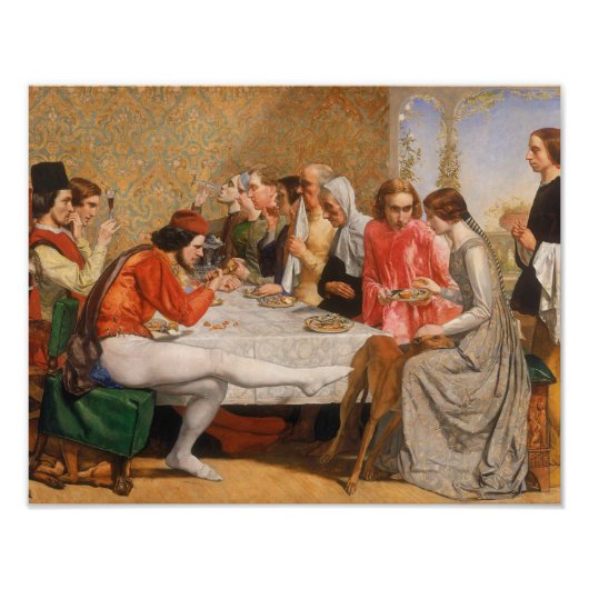 John Everett Millais - Isabella Foto Afdruk (Voorkant)