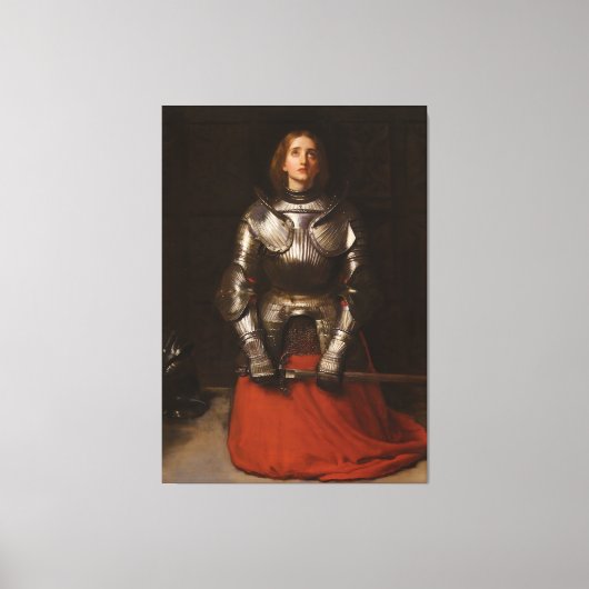 John Everett Millais - Jeanne d'Arc Canvas Afdruk (Voorkant)
