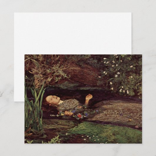 John Everett Millais Ophelia Briefkaart (Voorkant / Achterkant)