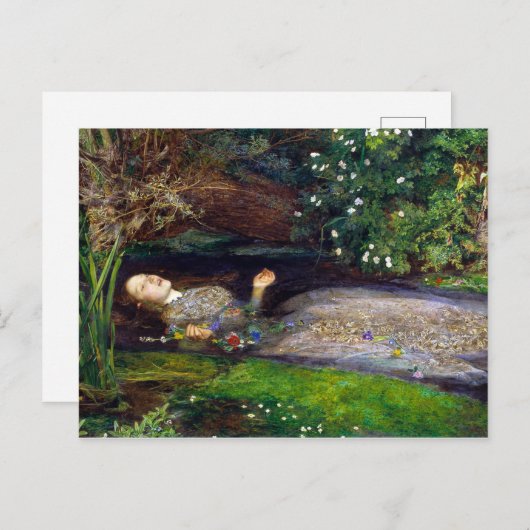 John Everett Millais Ophelia Briefkaart (Voorkant / Achterkant)