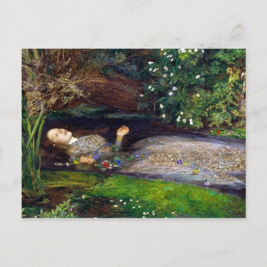 John Everett Millais Ophelia Briefkaart (Voorkant)
