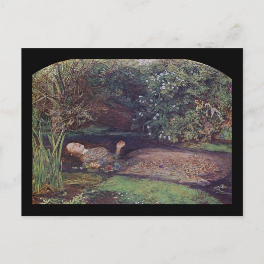 John Everett Millais Ophelia Briefkaart (Voorkant)