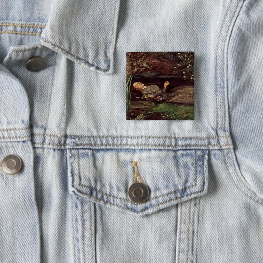 John Everett Millais Ophelia Button (In situ)