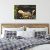 John Everett Millais - Ophelia Canvas Afdruk (Insitu (Slaapkamer))