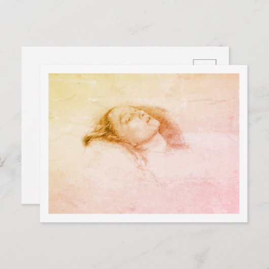 John Everett Millais - Ophelia (concept studie) Briefkaart (Voorkant / Achterkant)