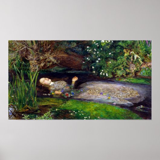 John Everett Millais Ophelia Poster (Voorkant)