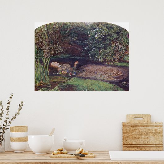 John Everett Millais Ophelia Poster (Keuken)