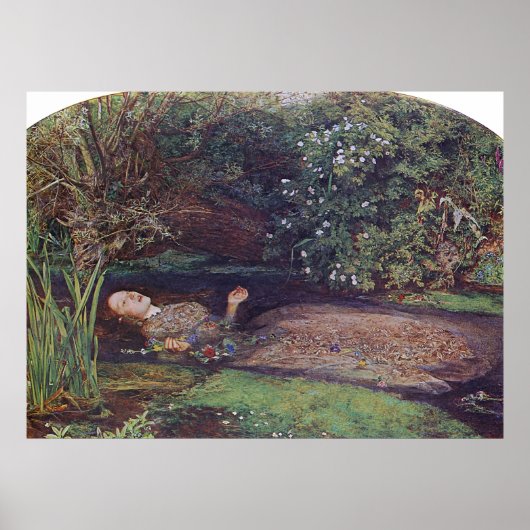 John Everett Millais Ophelia Poster (Voorkant)