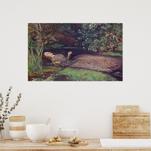 John Everett Millais Ophelia Poster (Keuken)
