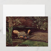 John Everett Millais Ophelia Uitnodigingen (Voorkant / Achterkant)