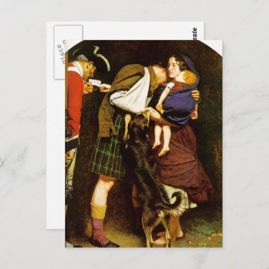 John Everett Millais - Orde van vrijlating Briefkaart (Voorkant / Achterkant)