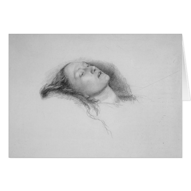 John Everett Millais - Studie naar Ophelia (Voorkant Horizontaal)