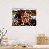 John Everett Sir Isumbras bij de Ford Poster (Keuken)