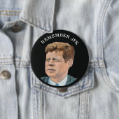 John F. Kennedy 1917-1963 Ronde Button 4,0 Cm (In situ)