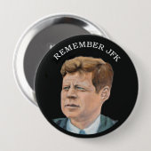 John F. Kennedy 1917-1963 Ronde Button 4,0 Cm (Voorkant /achterkant)
