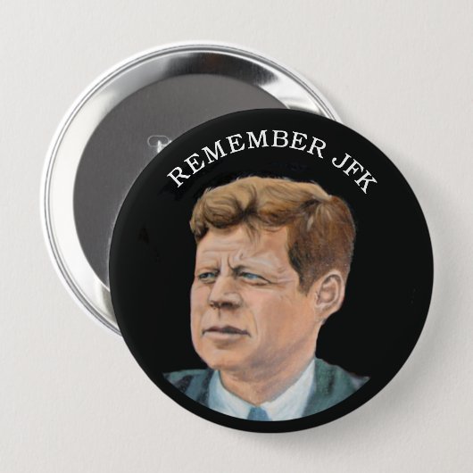 John F. Kennedy 1917-1963 Ronde Button 4,0 Cm (Voorkant /achterkant)