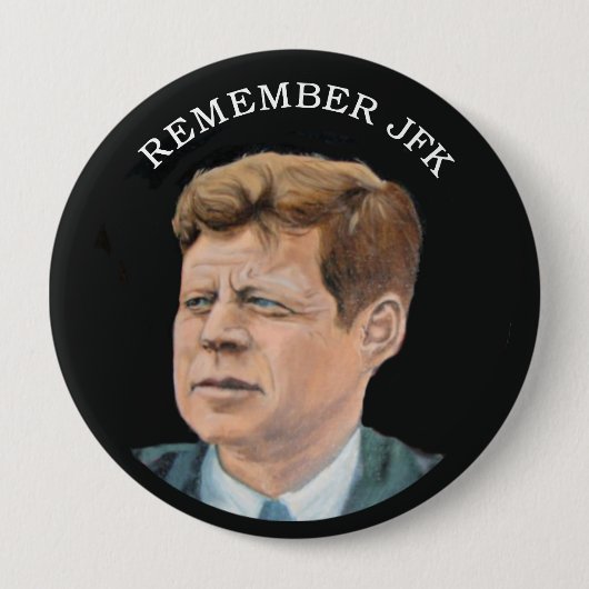 John F. Kennedy 1917-1963 Ronde Button 4,0 Cm (Voorkant)