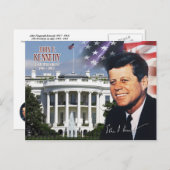 John F. Kennedy - 35ste President van de VS Briefkaart (Voorkant / Achterkant)