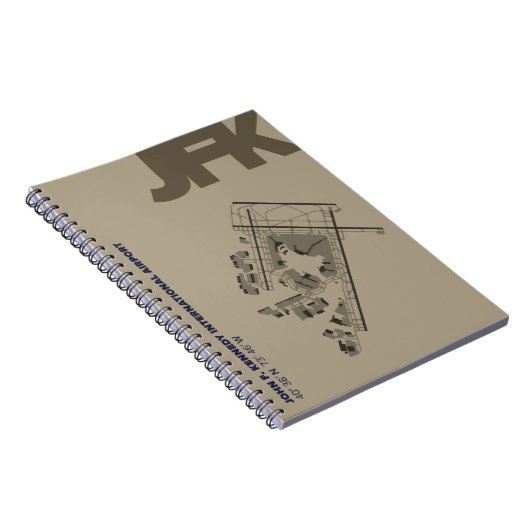 John F. Kennedy Airport (JFK) Diagram-notebook Notitieboek (Rechterzijde)