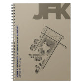 John F. Kennedy Airport (JFK) Diagram-notebook Notitieboek (Voorkant)