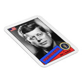 John F. Kennedy Baseball Card Magneet (Rechterzijde)