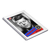 John F. Kennedy Baseball Card Notitieboek (Rechterzijde)