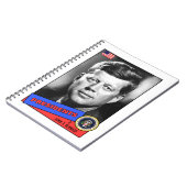 John F. Kennedy Baseball Card Notitieboek (Linkerzijde)