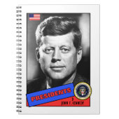John F. Kennedy Baseball Card Notitieboek (Voorkant)