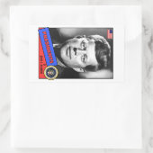 John F. Kennedy Baseball Card Rechthoekige Sticker (Tas)