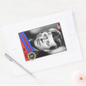 John F. Kennedy Baseball Card Rechthoekige Sticker (Envelop)