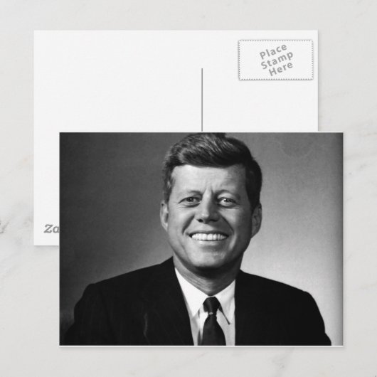 John F. Kennedy Briefkaart (Voorkant / Achterkant)