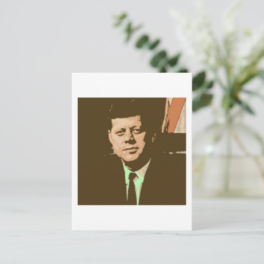 John F Kennedy Briefkaart (Staand voorkant)