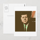 John F Kennedy Briefkaart (Voorkant / Achterkant)