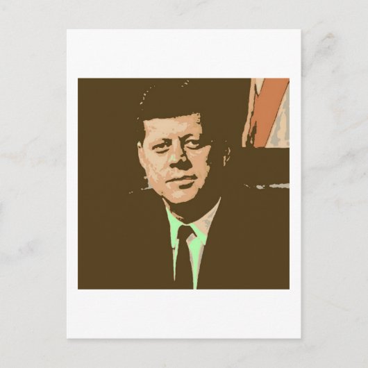 John F Kennedy Briefkaart (Voorkant)