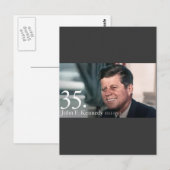 John F. Kennedy Briefkaart (Voorkant / Achterkant)