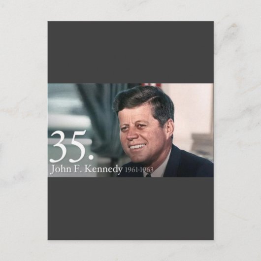 John F. Kennedy Briefkaart (Voorkant)