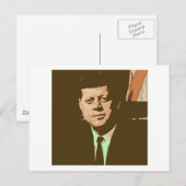 John F Kennedy Briefkaart (Voorkant / Achterkant)