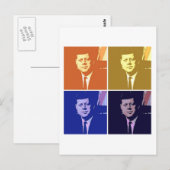 John F Kennedy Briefkaart (Voorkant / Achterkant)