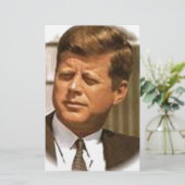 John F Kennedy Briefpapier (Staand voorkant)
