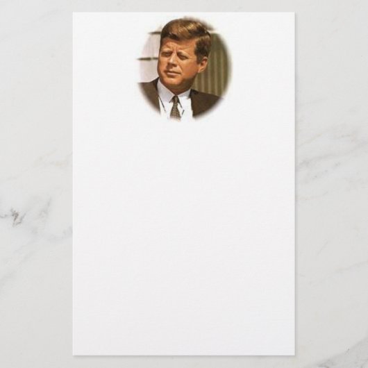 John F Kennedy Briefpapier (Voorkant)