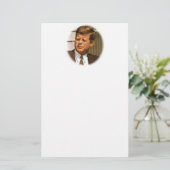 John F Kennedy Briefpapier (Staand voorkant)