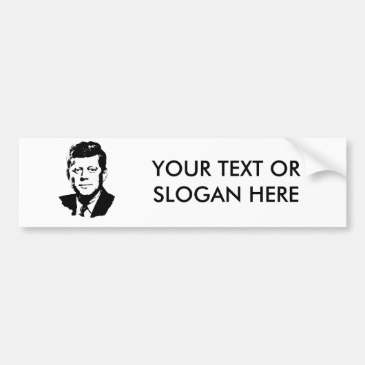 John F. Kennedy Bumpersticker (Voorkant)